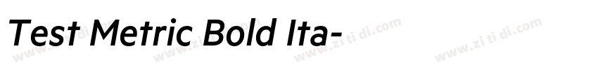 Test Metric Bold Ita字体转换 Test Metric Bold Ita字体转换
